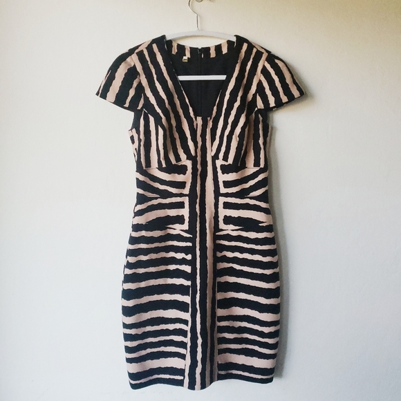 4.Collective Zebra Sheath Dress Anthropologie - Picture 4 of 8